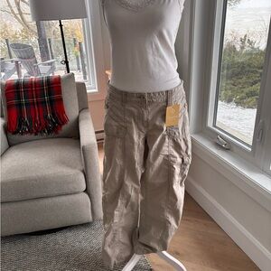 Reitmans Low-Rise Beige Cargo